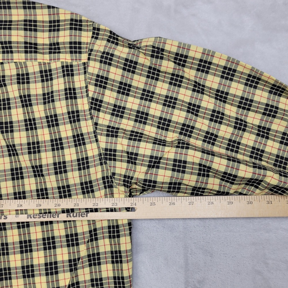 J Crew Shirt Men Large Vintage Oarsman Button Up Dress Tartan Plaid Cotton Adult - Picture 6 of 6